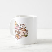 Conception de tasse de café Bonjour mignonne (Devant gauche)