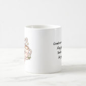 Conception de tasse de café Bonjour mignonne (Centre)