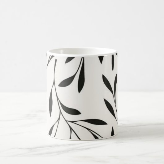 Conception de tasse de café modèle noir (Centre)