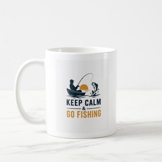 Conception de tasse de pêche minimaliste (Gauche)