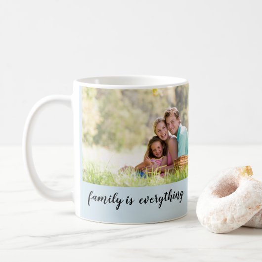 Conception de tasse de photo de famille (Avec donut)