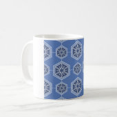 conception de tasse décorative bleue (Devant gauche)