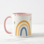 Conception de tasse doodle arc-en-ciel joyeuse (Gauche)