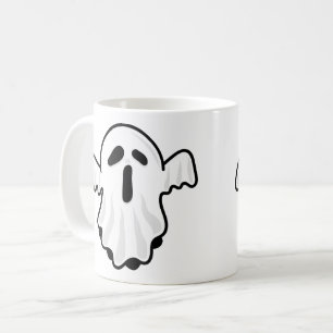 Conception de tasse fantôme Halloween mignonne