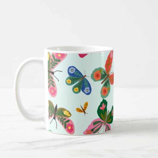 conception de tasse Papillon Bleu (Gauche)