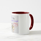 Conception de tasse pour amoureux romantiques (Devant droit)