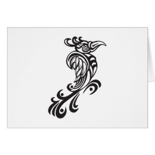 Conception de tatouage d'oiseau tribal