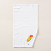 Conception de taxi jaune monogrammée (Serviette à main)