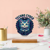 Conception de Techno Cyber Cat Funny Cat Lover - T (Mariage)