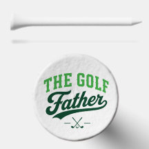 Conception de tee-shirt vert vintage pour père gol
