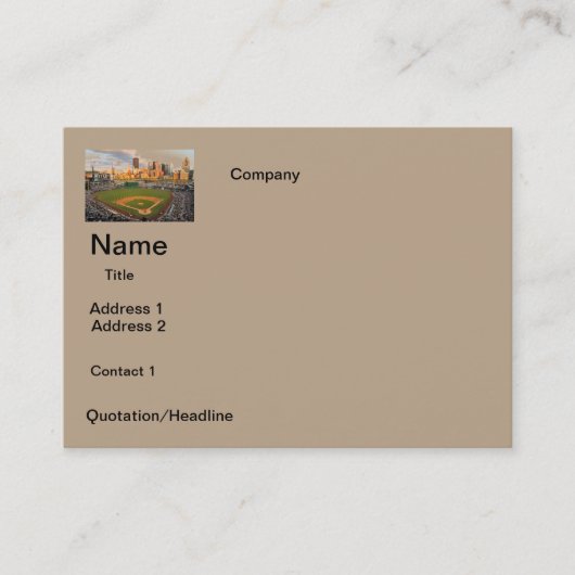 CONCEPTION de TERRAIN DE BASE-BALL de cartes de (Devant)