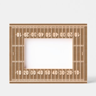 Conception de terrain de football Cadre d'image aj