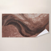 Conception de texture abstraite dorée de luxe ✨ (Serviette de bain)