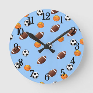 Conception de thème sportif génial - Horloge ronde