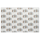 Conception de tissu de chats de bande dessinée de (Fat Quarter)