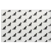 Conception de tissu textile à motif de chat noir e (Fat Quarter)
