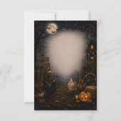 conception de tombe de carte d'Halloween avant arr (Dos)