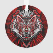 Conception de totem tribal Haida Loup (dos)