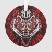 Conception de totem tribal Haida Loup (devant)