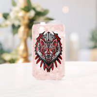 Conception de totem tribal Haida Loup