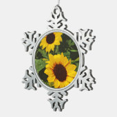 Conception de tournesol jaune ornement de Noël (Vue impression)