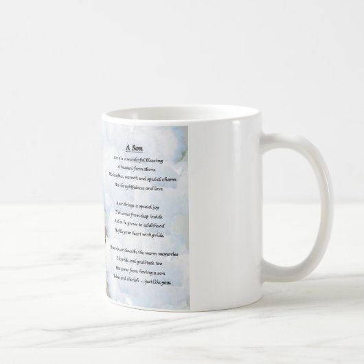 Conception de train - tasse de poème de fils (Droite)