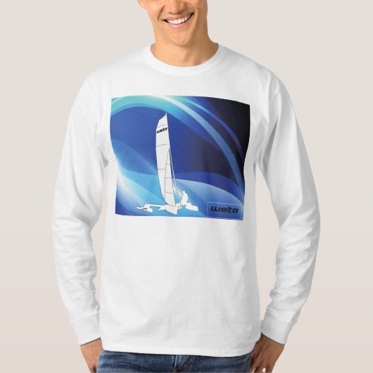 Conception de trimaran de Weta sur le T-shirt de (Devant)