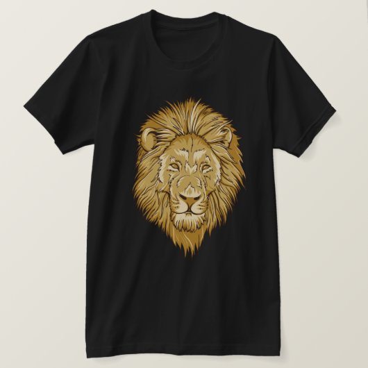 Conception de Tshirt à tête de lion (Design devant)