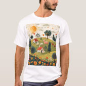 Conception de Tshirt de drôles d'animaux de ferme (Devant)