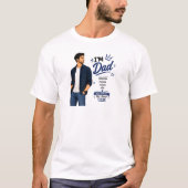 Conception de Tshirt Super Papa - Fête des Pères (Devant)