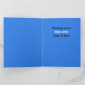 Conception de tuiles de jeu de Mahjong Carte de vœ (Intérieur)