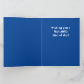 Conception de tuiles de jeu de Mahjong Carte de vœ (Intérieur)