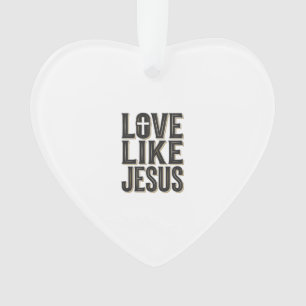 Conception de typographie chrétienne Amour comme J