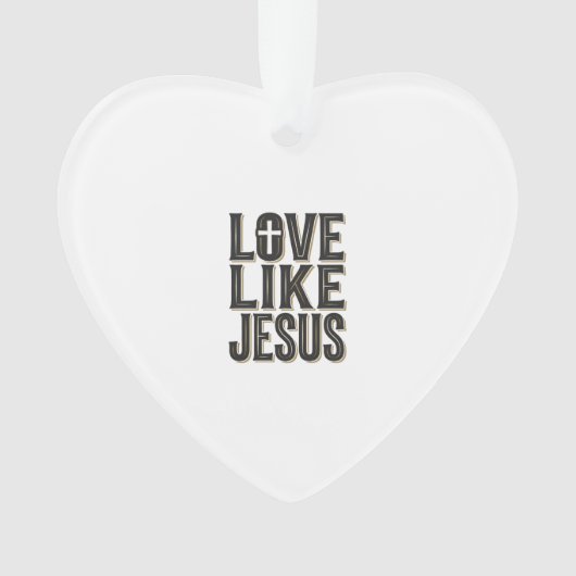 Conception de typographie chrétienne Amour comme J (devant)