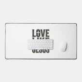 Conception de typographie chrétienne Amour comme J (Clavier et souris)
