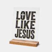Conception de typographie chrétienne Amour comme J (Angle)