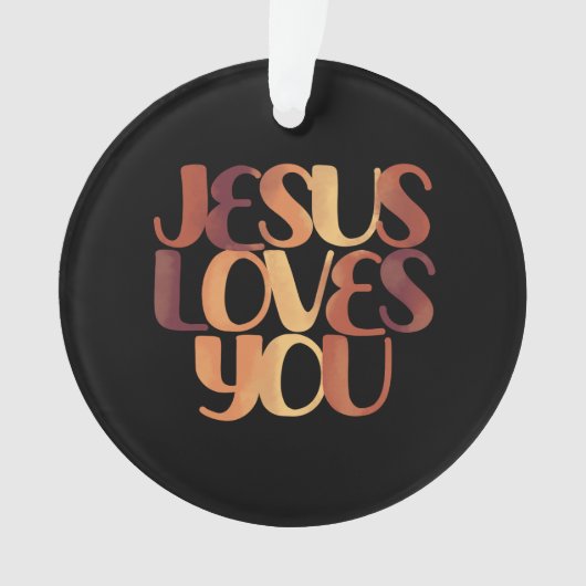 Conception de typographie chrétienne Jésus aime (devant)