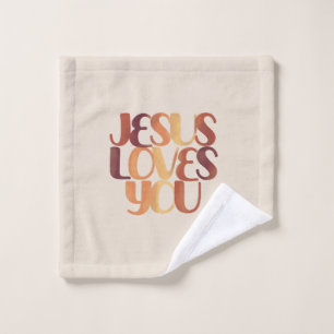 Conception de typographie chrétienne Jésus aime