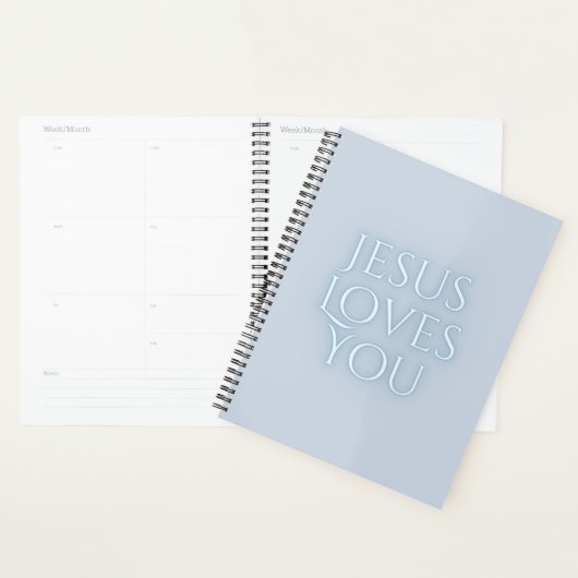 Conception de typographie chrétienne Jésus aime  (Devant avec enveloppe)