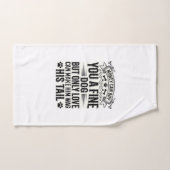 Conception de typographie de citation d'amant de c (Serviette à main)