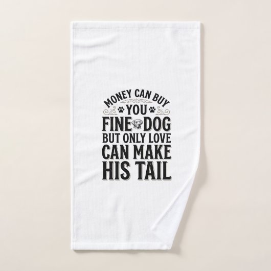 Conception de typographie de citation d'amour de c (Serviette à main)