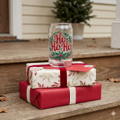Conception de typographie de couronne de Noël Ho H