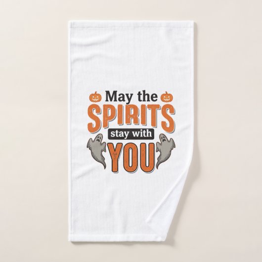 Conception de typographie de fantôme d'Halloween G (Serviette à main)