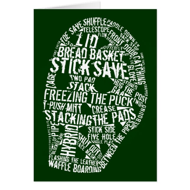 Conception de typographie de masque de gardien de (Devant)