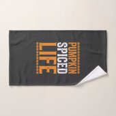 Conception de typographie Halloween Pumpkin Spiced (Serviette à main)