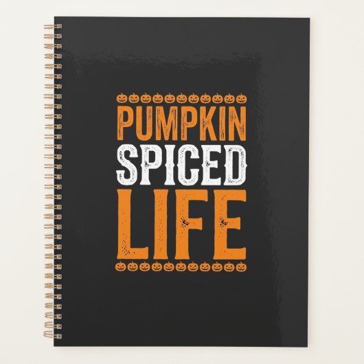 Conception de typographie Halloween Pumpkin Spiced (Devant)