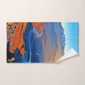 Conception de vallée de montagne majestueuse (Serviette à main)