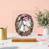 Conception de vecteur d'art de portrait de cheval  (Mariage)