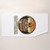 Conception de vecteur de baignoire rétro de papa C (Serviette de bain)