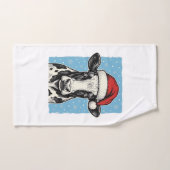 Conception de vecteur de chapeau de Père Noël de v (Serviette à main)
